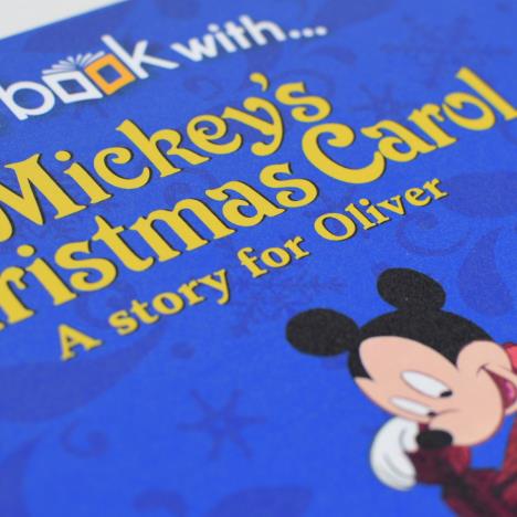 Personalised Disney Mickey’s Christmas Carol Hardback Story Book Extra Image 2